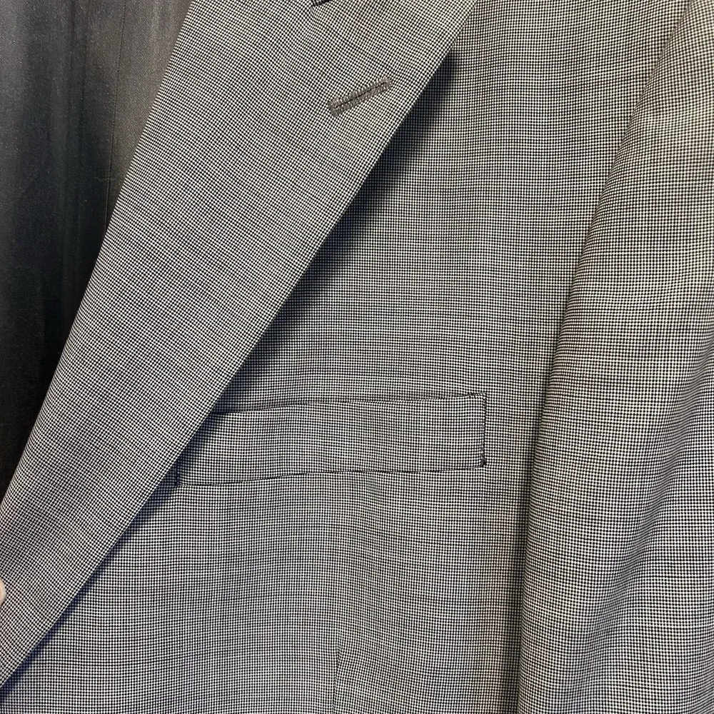 Gianelli Mens 42R Blazer Suit Jacket Italian 2‎ Button Wool Double Vent Gray NWT